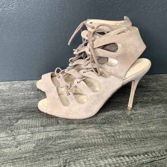Manolo Blahnik Attal suede lace-up sandals - Picture 1 of 14